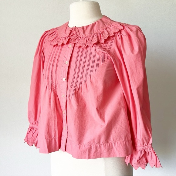 Doen Shirt Womens XS Hickory Blouse
Begonia Pink Ruffles Cottagecore
Feminine - Picture 15 of 15